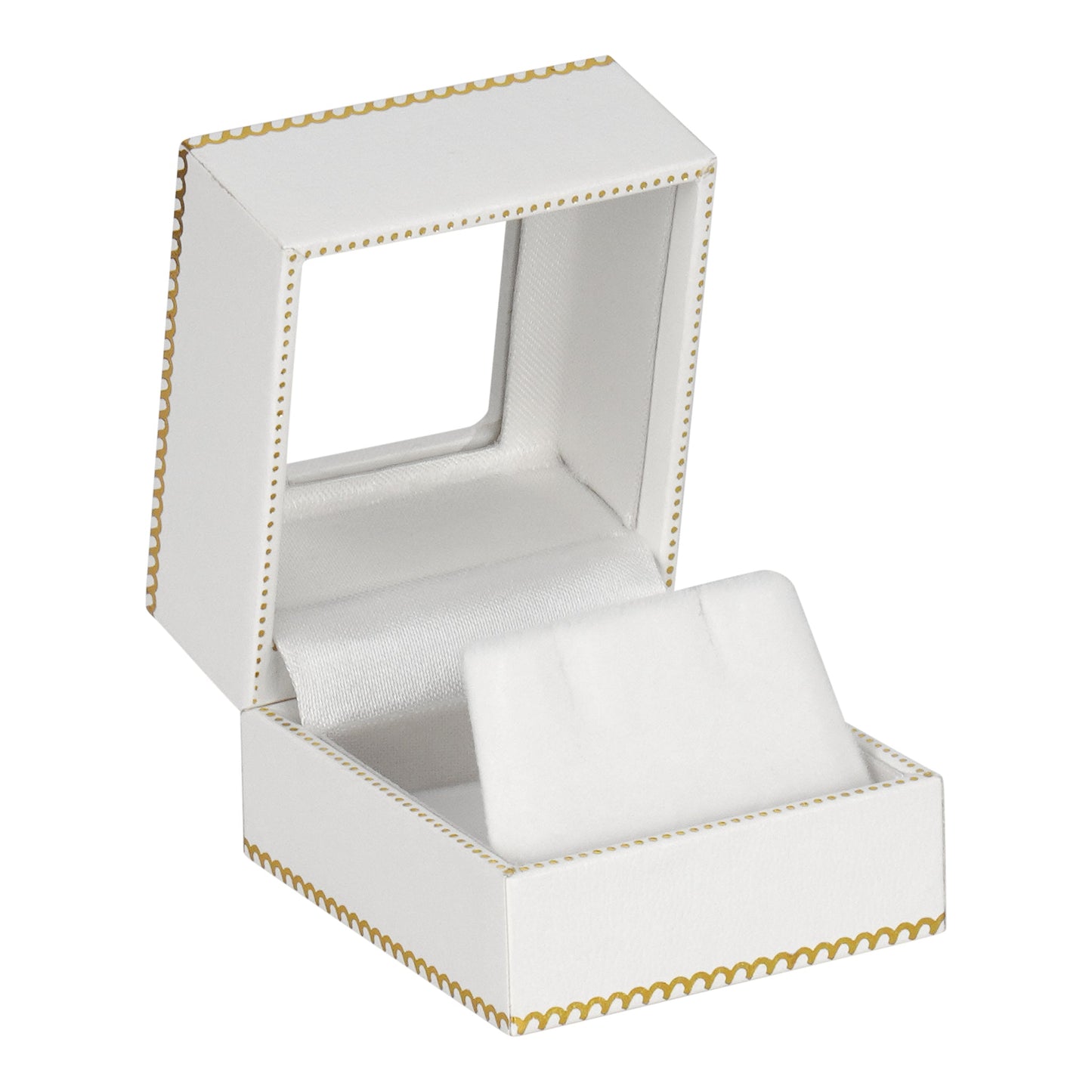 Window Leatherette Earring Box