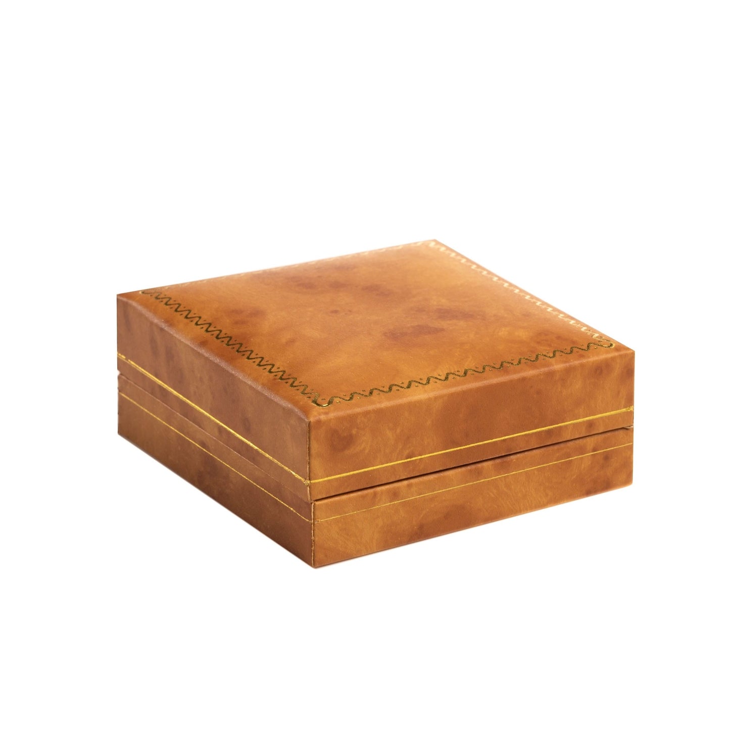 Woodgrain Leatherette Cufflink Box