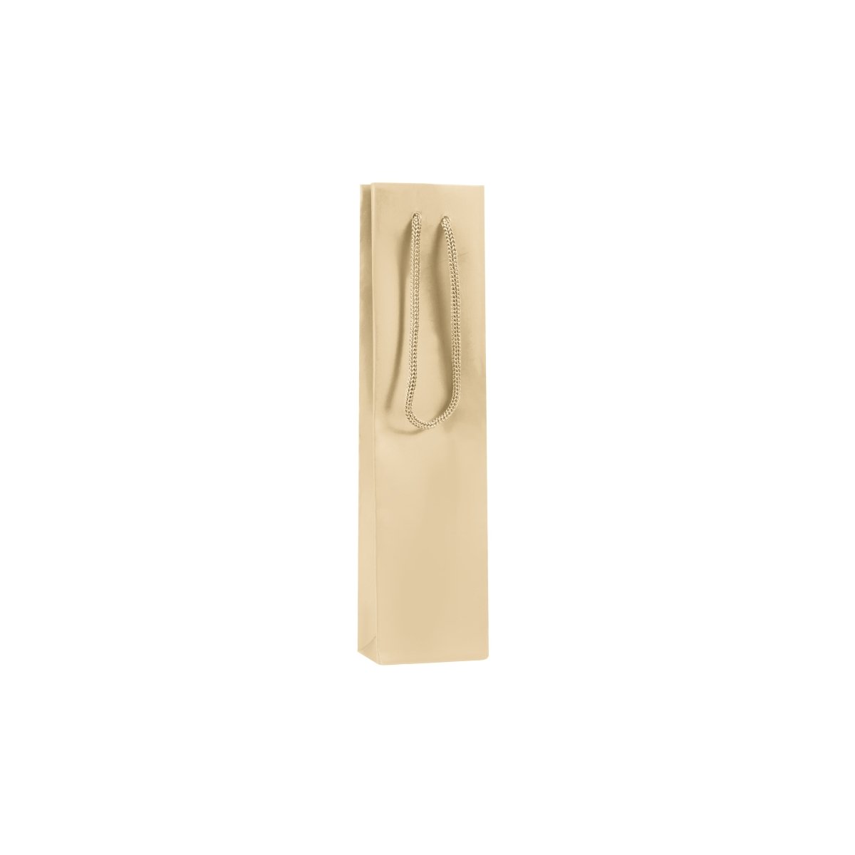 Classic Matte Laminated Gift Bag -2.5 x 1.5 x 10 - Prestige and Fancy - Cream