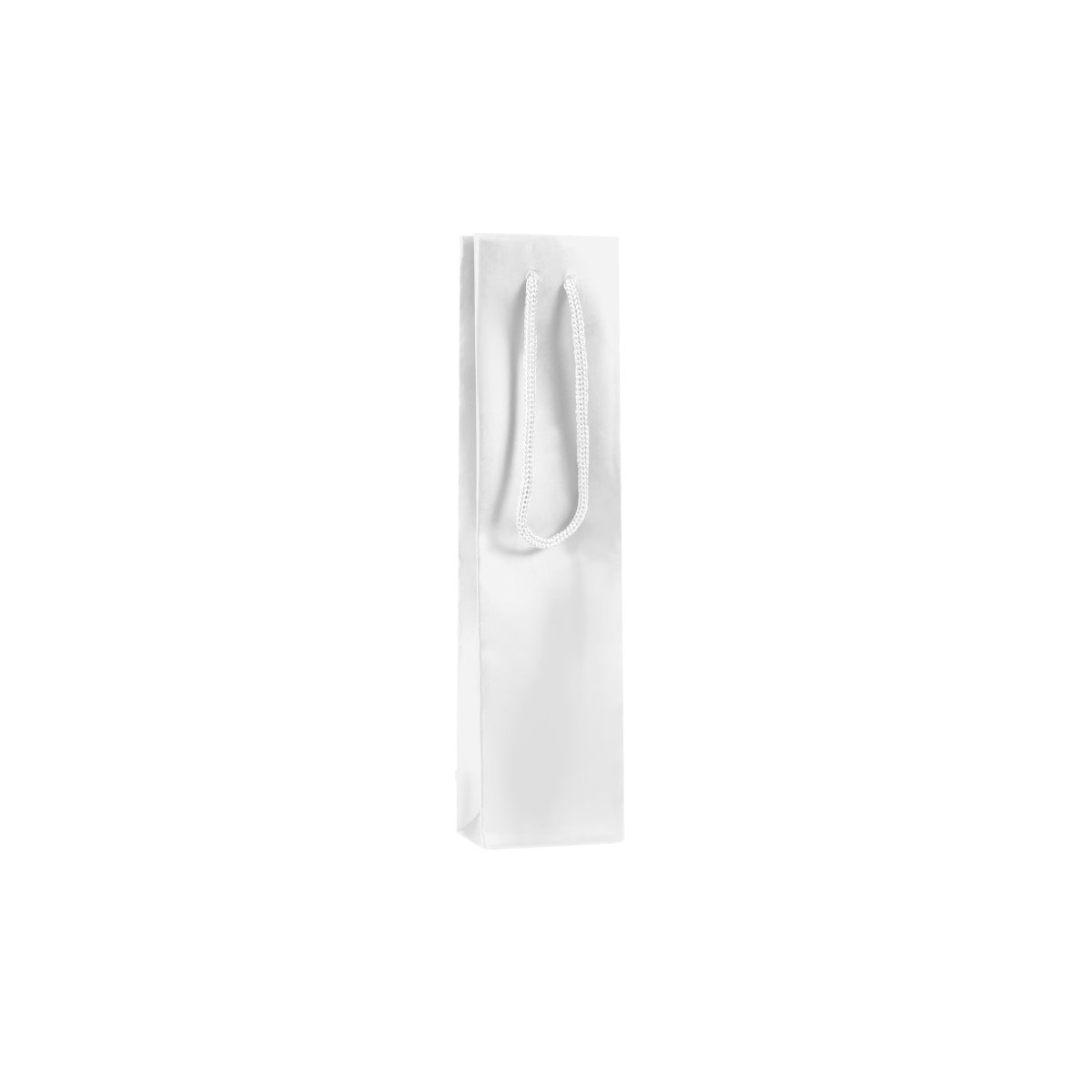 Classic Matte Laminated Gift Bag -2.5 x 1.5 x 10 - Prestige and Fancy - White
