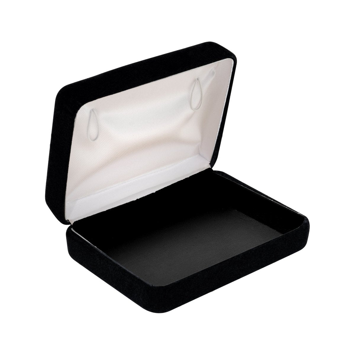 Plushed Velour Mini Necklace Box with Silk Wires - Prestige and Fancy - Two Piece Packer