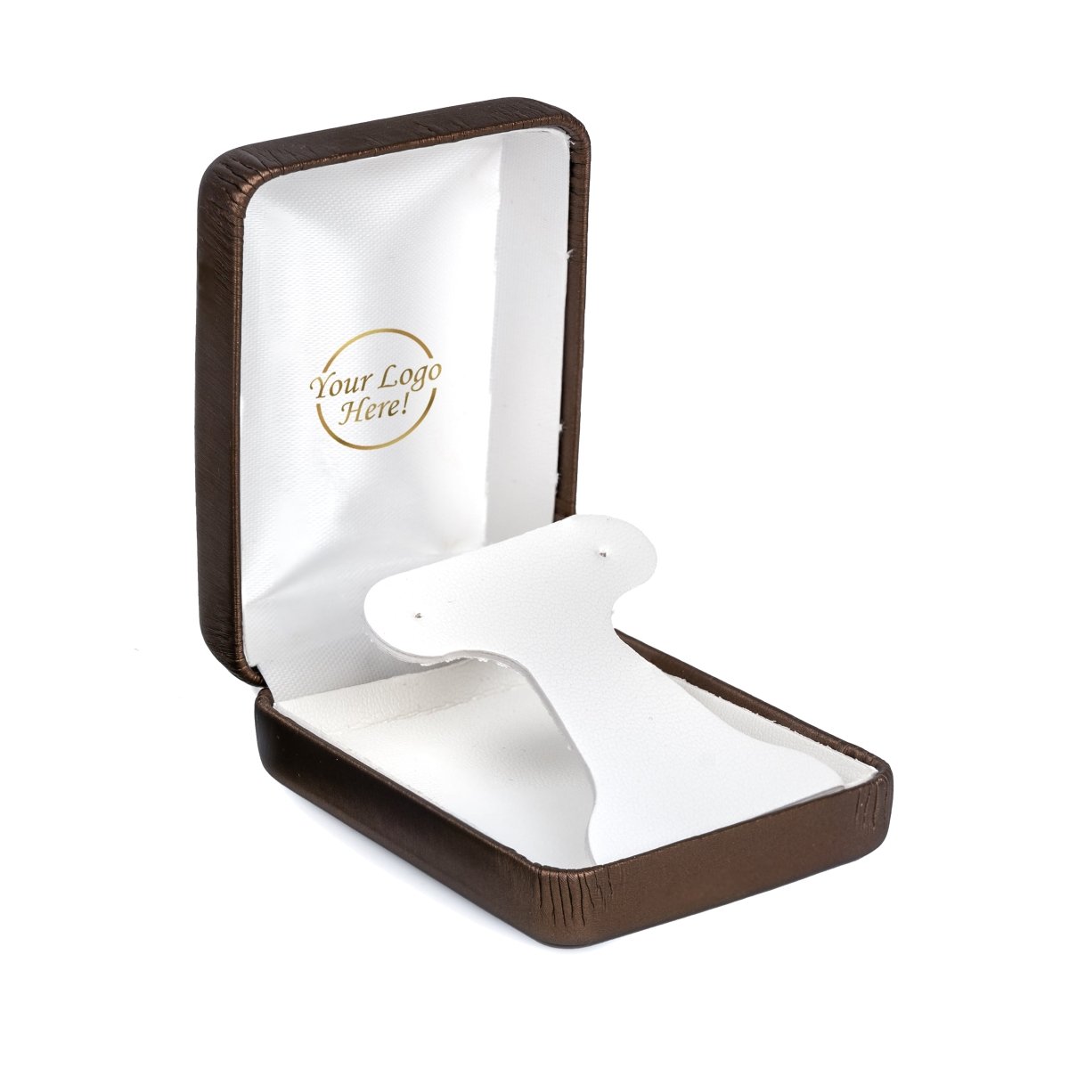 Vibrant Leatherette Hoop Earring Box - Prestige and Fancy - Bronze Brushed