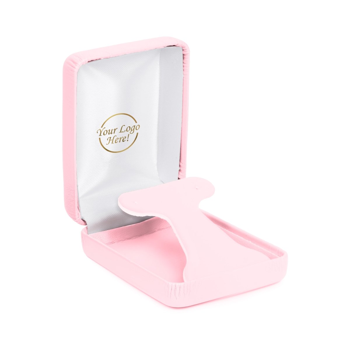 Vibrant Leatherette Hoop Earring Box - Prestige and Fancy - Pink Leatherette