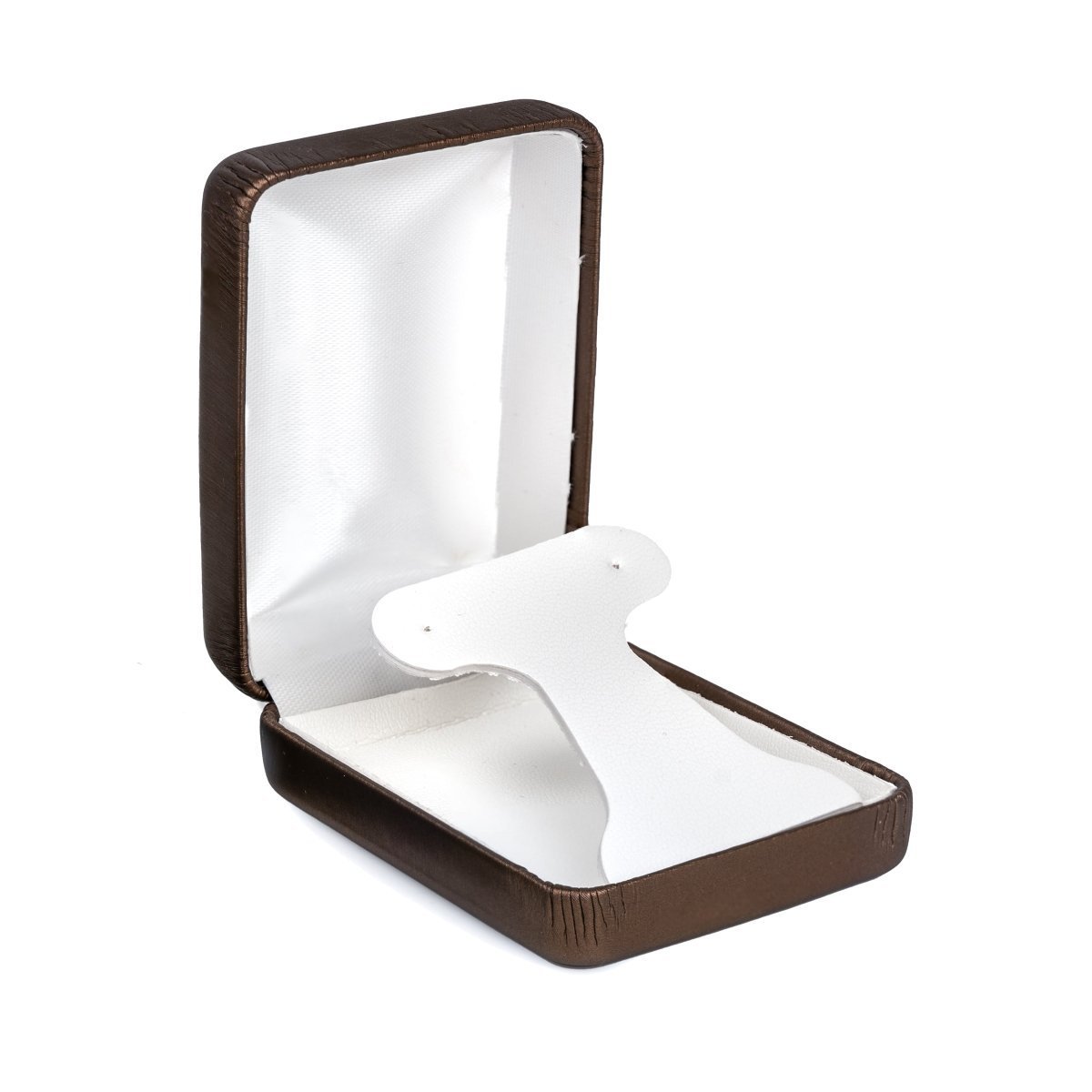 Vibrant Leatherette Hoop Earring Box - Prestige and Fancy - Bronze Brushed