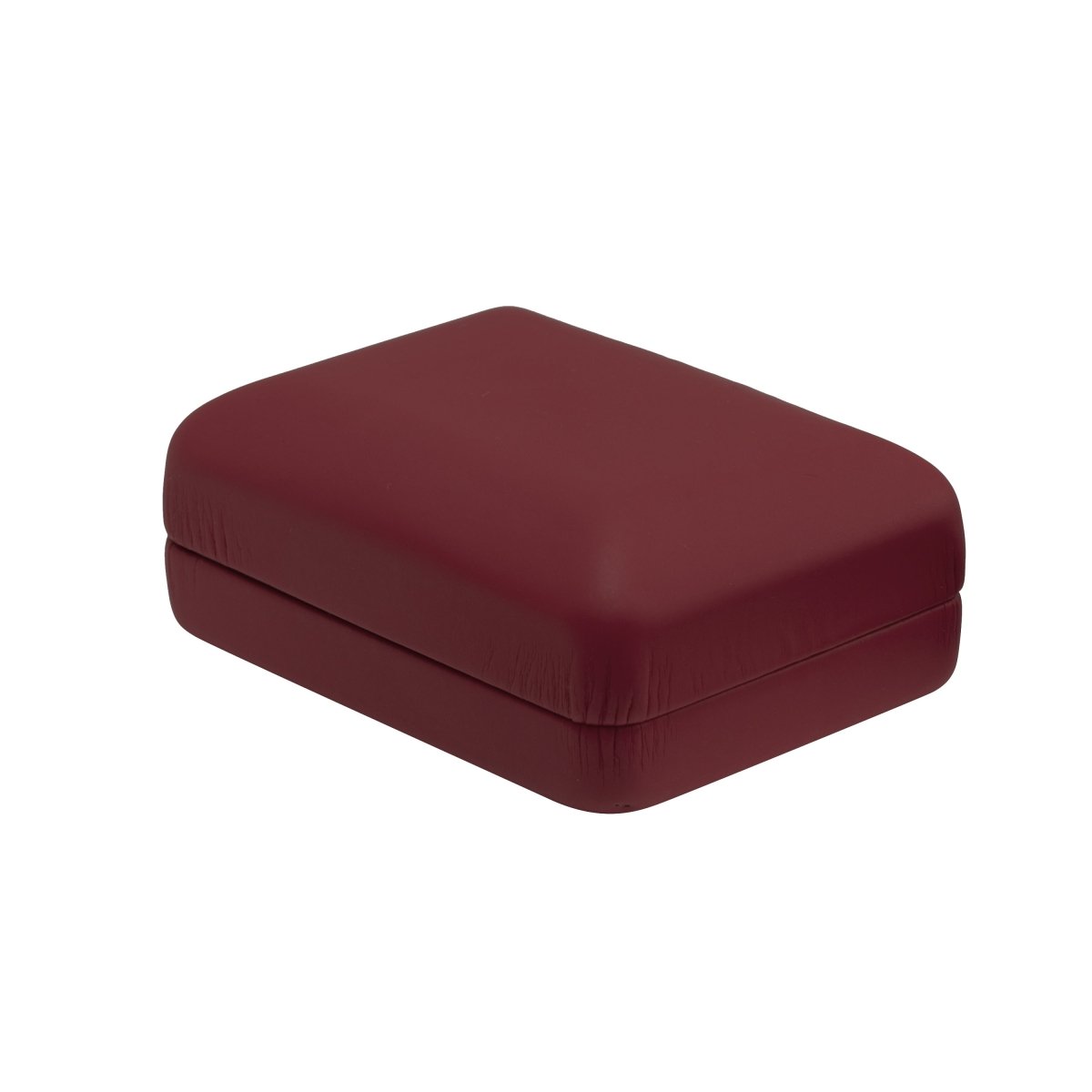 Vibrant Leatherette Hoop Earring Box - Prestige and Fancy - Burgundy Matte
