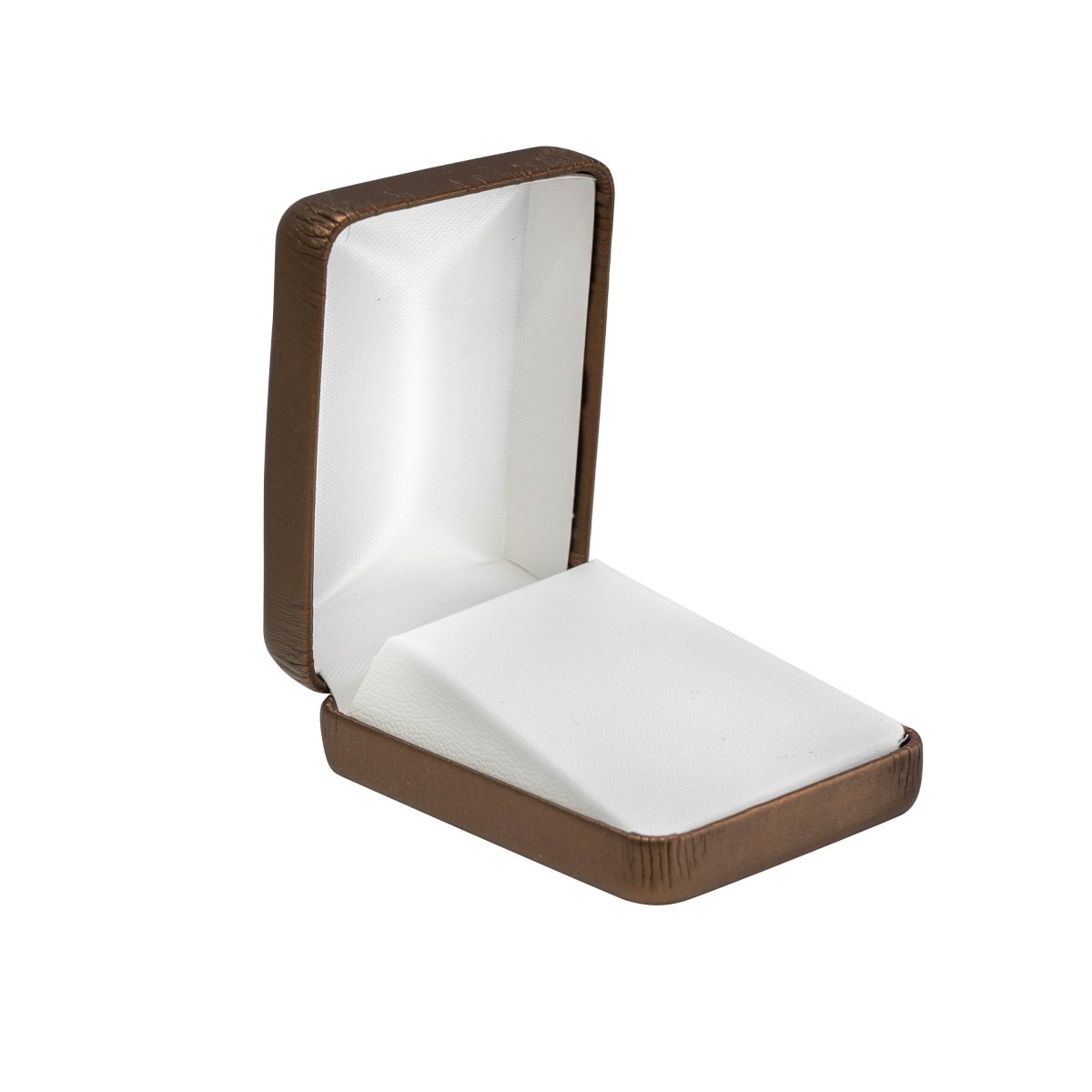 Vibrant Leatherette Pendant Box - Prestige and Fancy - Bronze Brushed