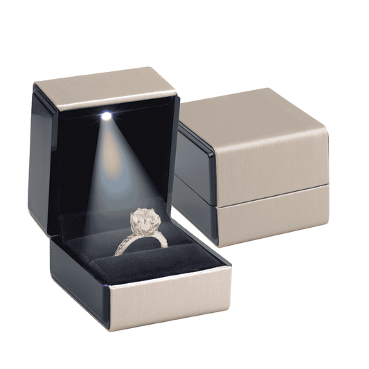 Angled Light Box LED LIGHT Jewelry Gift Boxes | PrestigeFancy.ca