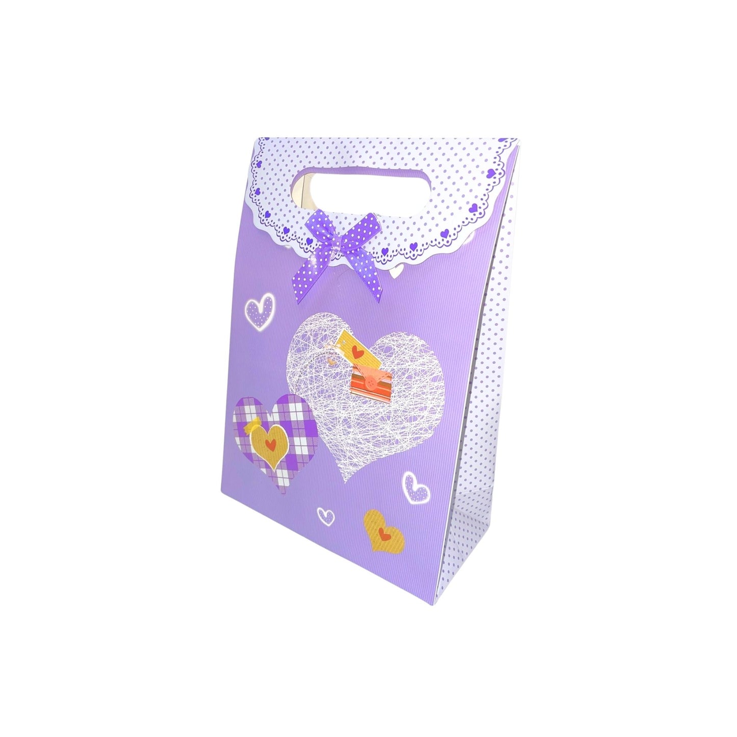 Small Heart Flap Bag 7.5" x 3.5" x 10.5"