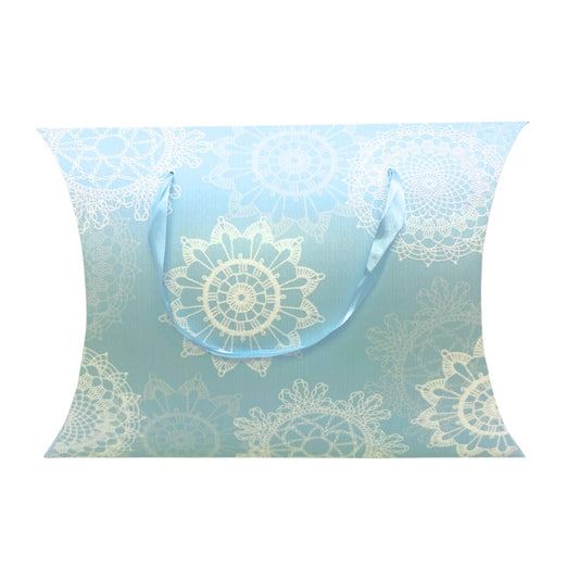 Blue Glitter Pillow Gift Bag