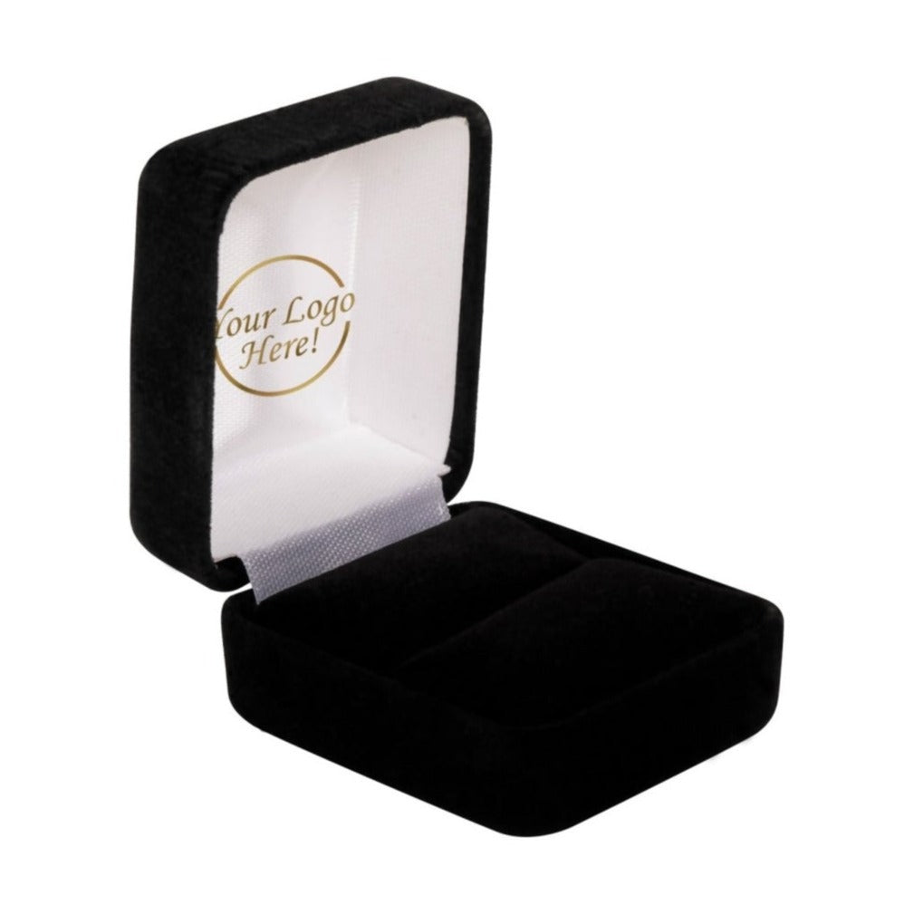 Prestige Fancy Plushed Velour Ring Box - Elegant and Secure